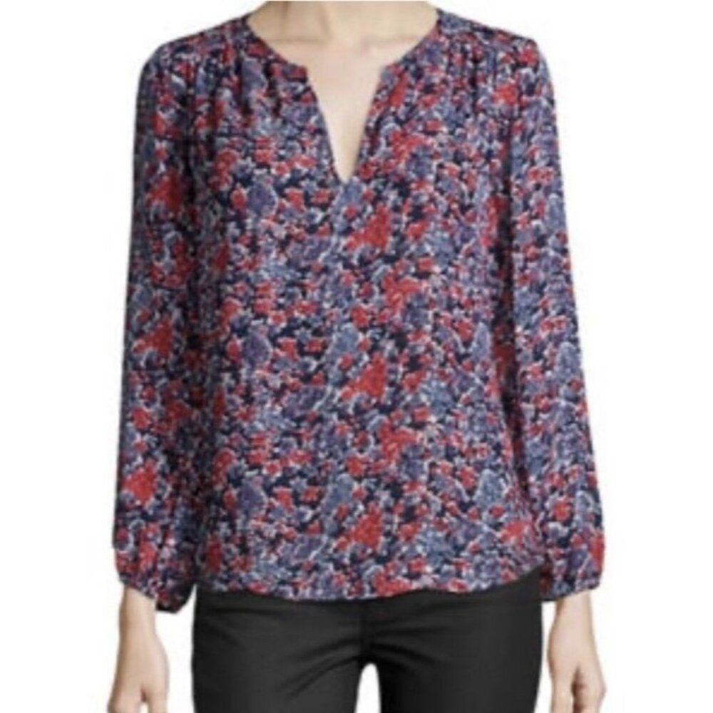 Joie 100% Silk Katya Floral Print Blouse Women’s Medium